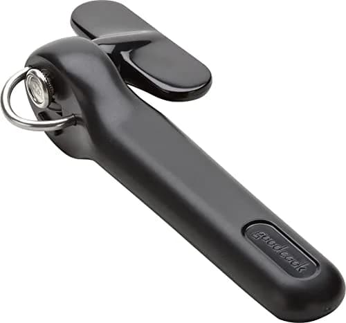 GoodCook Safe-Cut Manual Can Opener with Easy Turn Knob, Black | Smooth Edge Cutting thumbnail 1