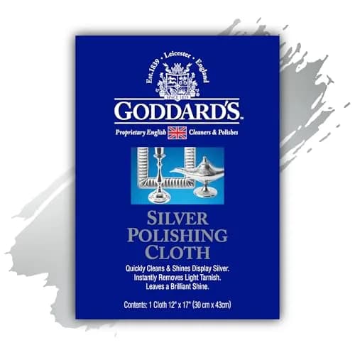 Goddard's Silver Polishing Cloth 1 Pack | Instantly Removes Tarnish & Protects Silver thumbnail 1