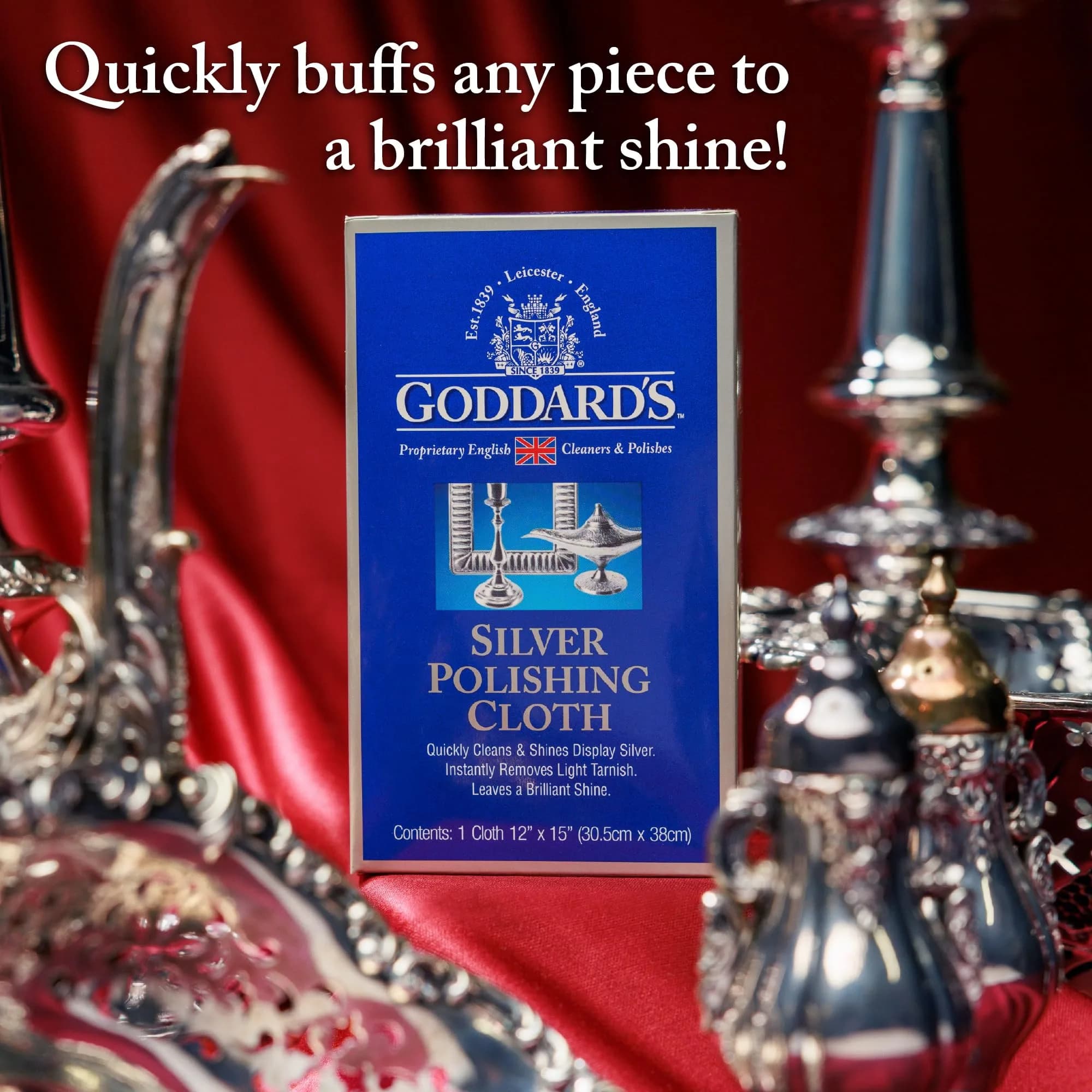Goddard's Silver Polishing Cloth 1 Pack | Instantly Removes Tarnish & Protects Silver - view 4