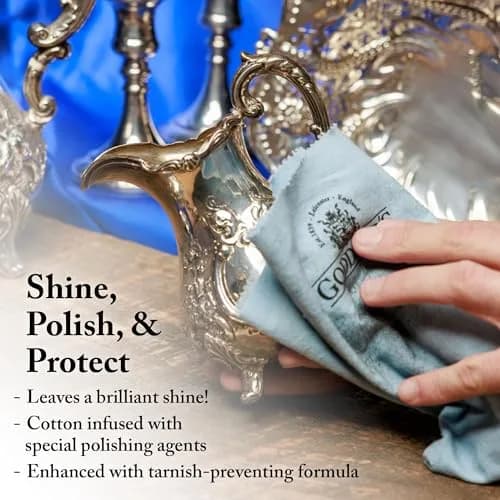 Goddard's Silver Polishing Cloth 1 Pack | Instantly Removes Tarnish & Protects Silver thumbnail 5