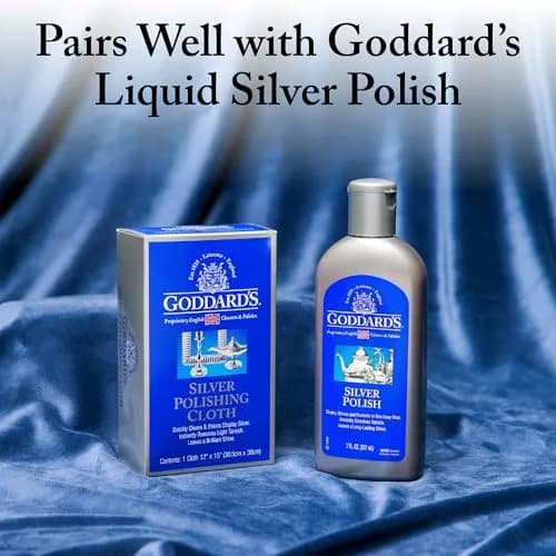 Goddard's Silver Polishing Cloth 1 Pack | Instantly Removes Tarnish & Protects Silver thumbnail 7