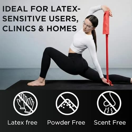 THERABAND Red Resistance Band 25 Yards (75 ft) | Medium Resistance for Workouts & Physical Therapy thumbnail 4