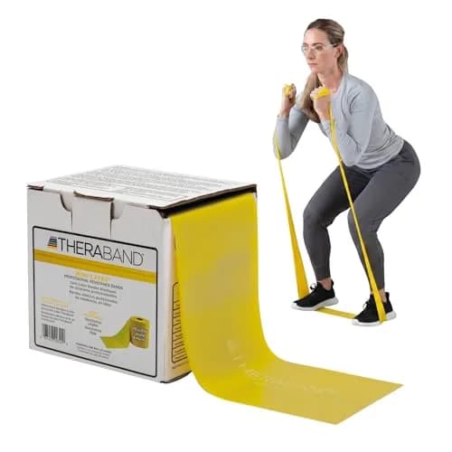 THERABAND Yellow Light Resistance Band 22.86 m (25 Yd) | Latex-Free Exercise & Physical Therapy thumbnail 1