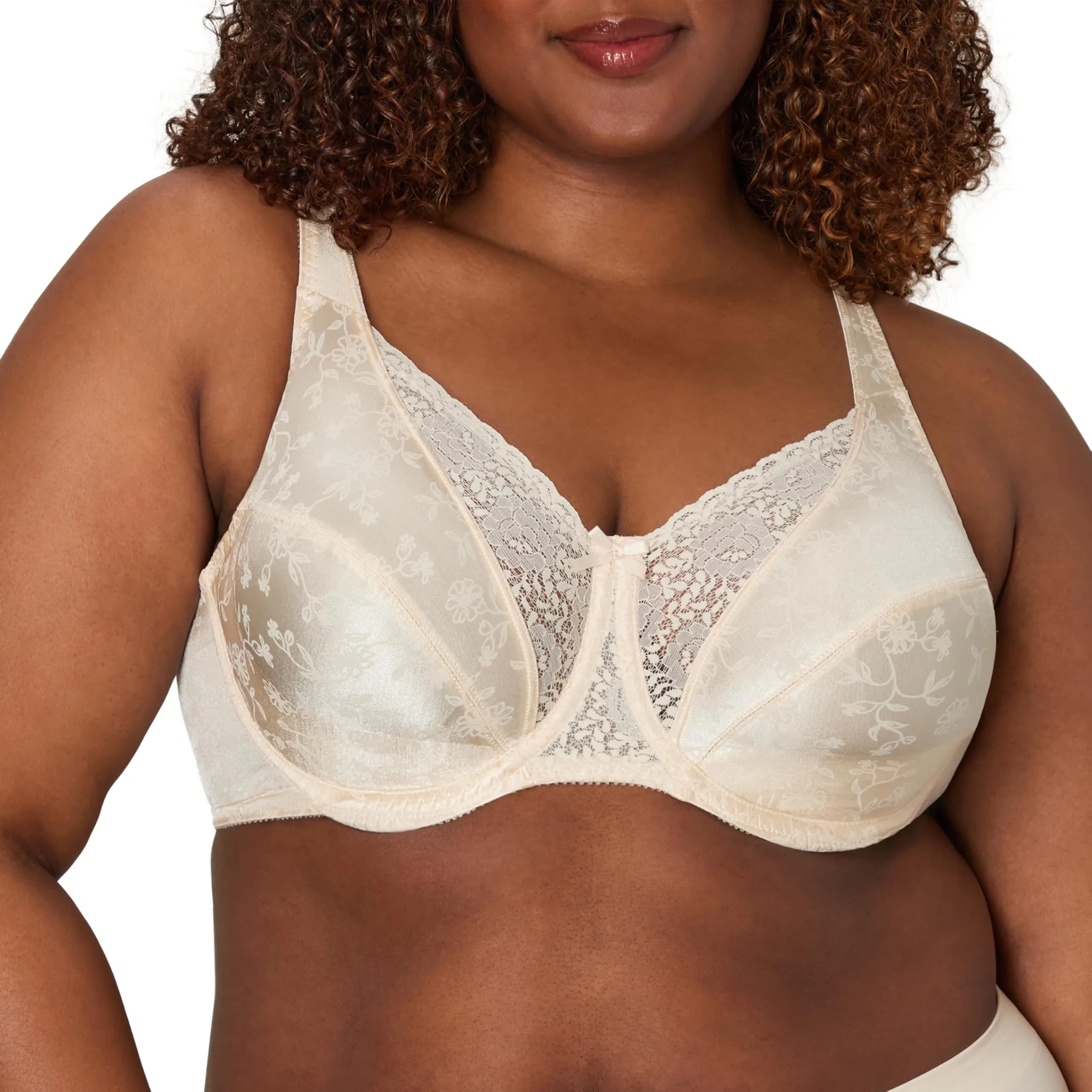 Playtex Secrets Signature Floral Underwire Full Coverage Bra 34D | Support & Vintage Style