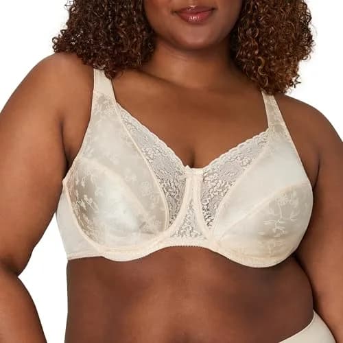 Playtex Secrets Signature Floral Underwire Full Coverage Bra 34D | Support & Vintage Style thumbnail 1