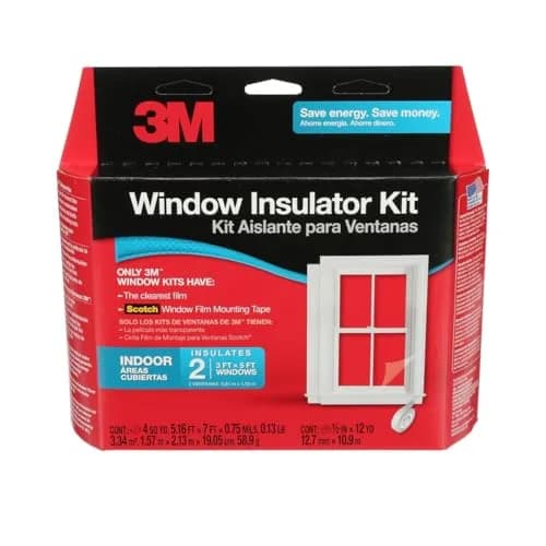 3M Indoor Window Insulator Kit - Two Pack | Energy Saving, Airtight Seal for 2 Windows thumbnail 1