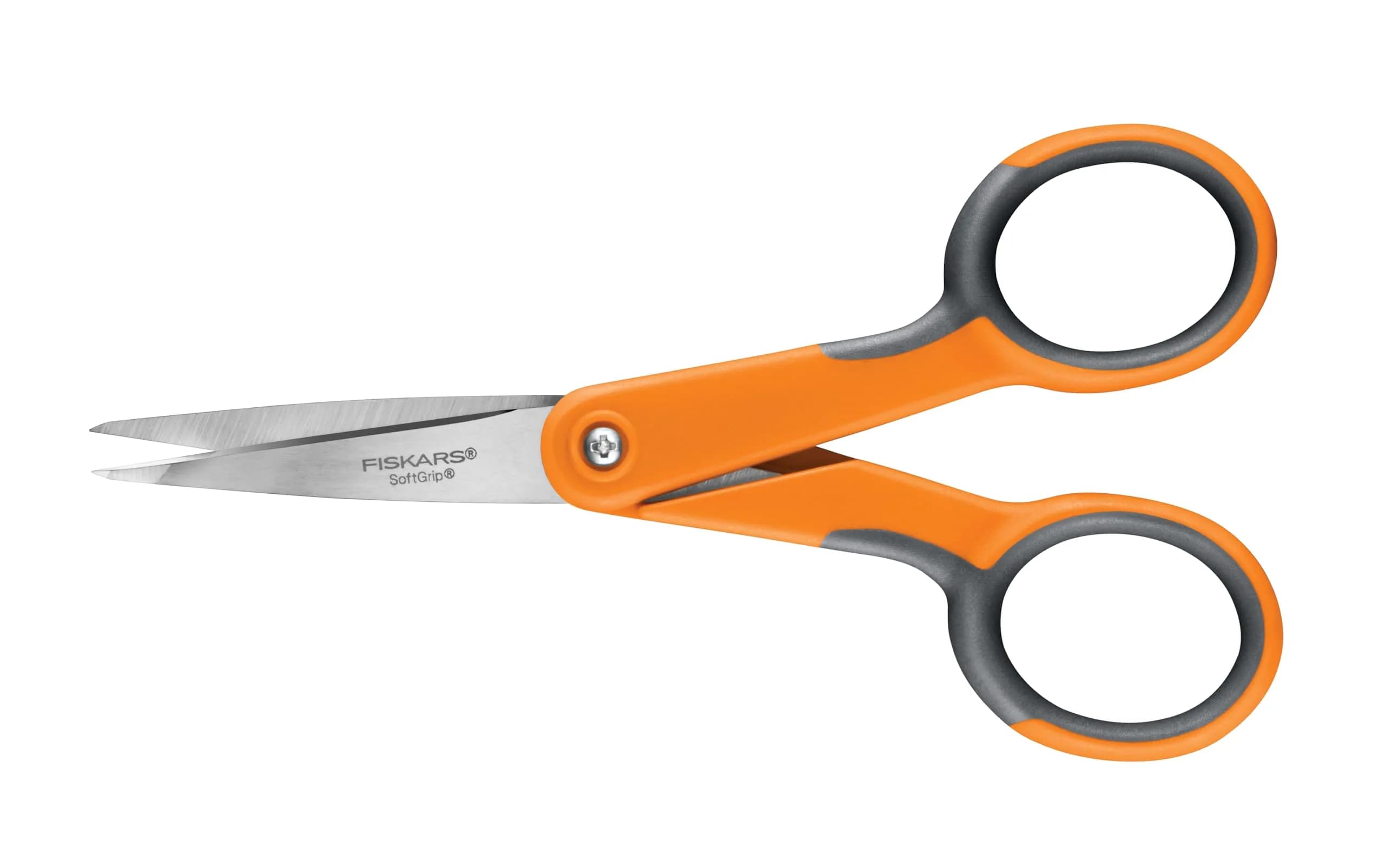 Fiskars SoftGrip Micro-Tip Scissors 5" Stainless Steel | Precision Cutting for Sewing & Crafts - view 2