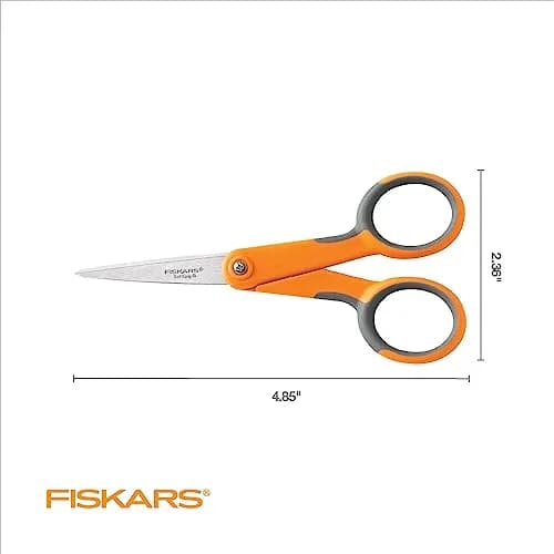 Fiskars SoftGrip Micro-Tip Scissors - 12.7cm (5 Inch) | Precision Fabric Cutting thumbnail 3