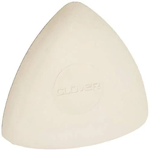 Clover Triangle Tailors Chalk White | Triangular Fabric Marking Tool for Sewing & Tailoring thumbnail 1