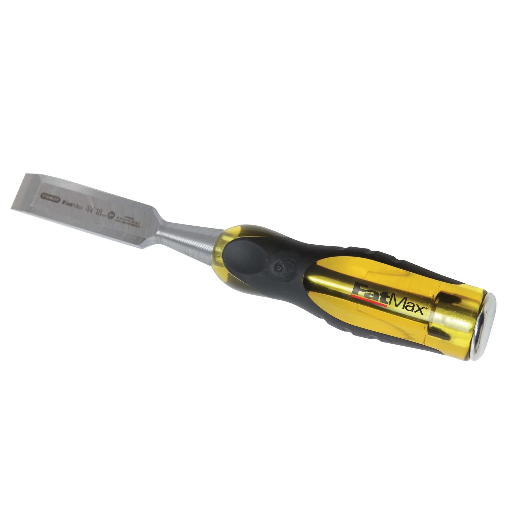 STANLEY 1-1/2 in. (38mm) x 9 in. Thru Tang Butt Wood Chisel | High Chrome Carbon Steel, Ergonomic Handle — 1 Inch