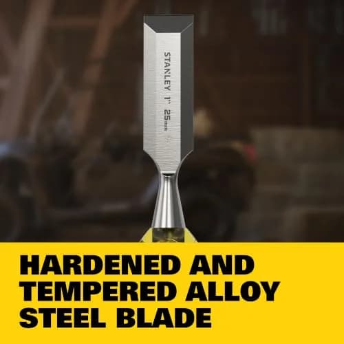 Stanley 16-978 1-Inch Wide FatMax Short Blade Chisel | High-Performance Woodworking Tool thumbnail 3