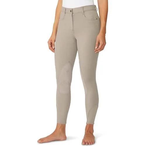 Ovation Women's SoftFlex Suede Knee Patch Breeches | Mid-Weight Stretch UPF 30 Euro Melange 30 thumbnail 1