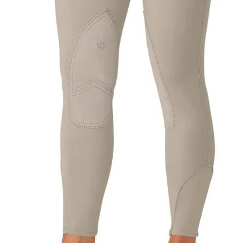 Ovation Women's SoftFlex Suede Knee Patch Breeches | Mid-Weight Stretch UPF 30 Euro Melange 30 thumbnail 2