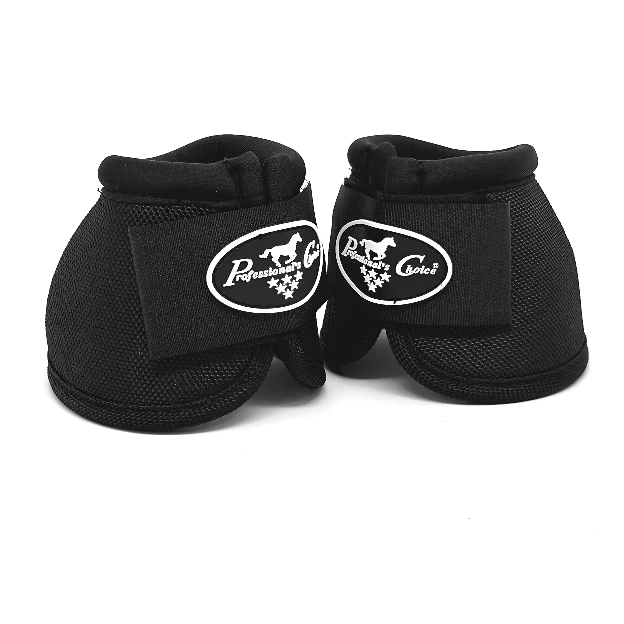 Professional's Choice Ballistic Overreach Bell Boots for Horses | Superb Protection & Comfort | Quick Wrap Hook & Loop | Sold in Pairs | Small Black