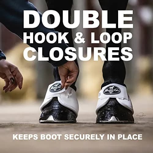 Professional's Choice Ballistic Overreach Bell Boots for Horses | Superb Protection & Comfort | Quick Wrap Hook & Loop | Sold in Pairs | Small Black thumbnail 5