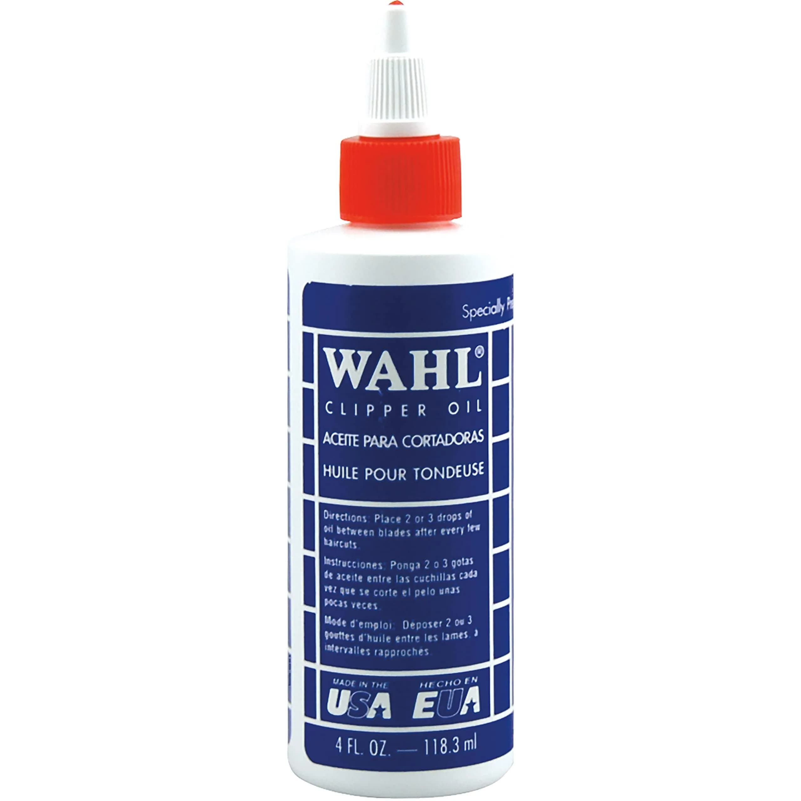 Wahl Professional Animal Blade Oil for Clippers & Trimmers 120ml (4 Fl Oz) | Reduces Friction & Heat — Transparent