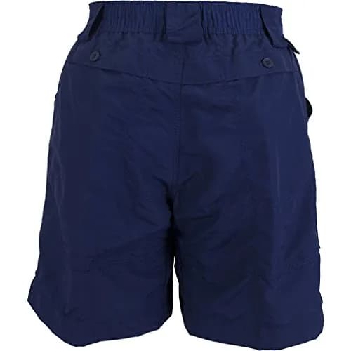 AFTCO Original Fishing Shorts Long Navy | Durable Nylon, 7 Pockets, 18" Outseam thumbnail 3
