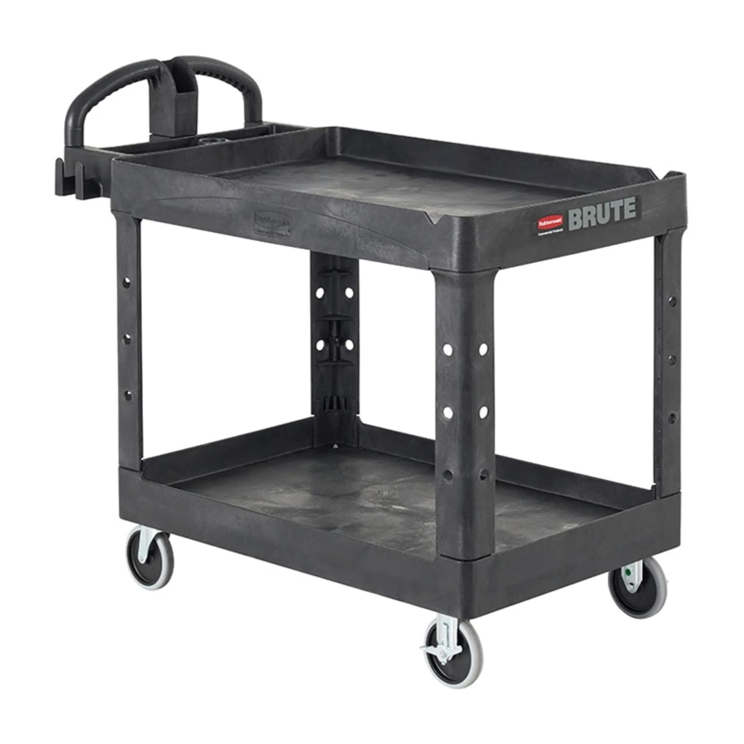 Rubbermaid Commercial Products Heavy Duty Utility Cart 500lb Black | Durable, Maneuverable & Rust-Resistant