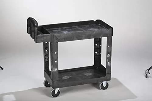 Rubbermaid Commercial Products Heavy Duty Utility Cart 500lb Black | Durable, Maneuverable & Rust-Resistant thumbnail 8
