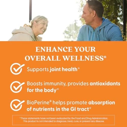 Doctor's Best Turmeric Curcumin 1000mg Veggie Capsules | High Absorption with BioPerine & C3 Complex thumbnail 5