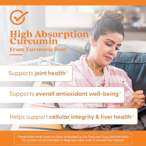 Doctor's Best Turmeric Curcumin 1000mg Veggie Capsules | High Absorption with BioPerine & C3 Complex thumbnail 6