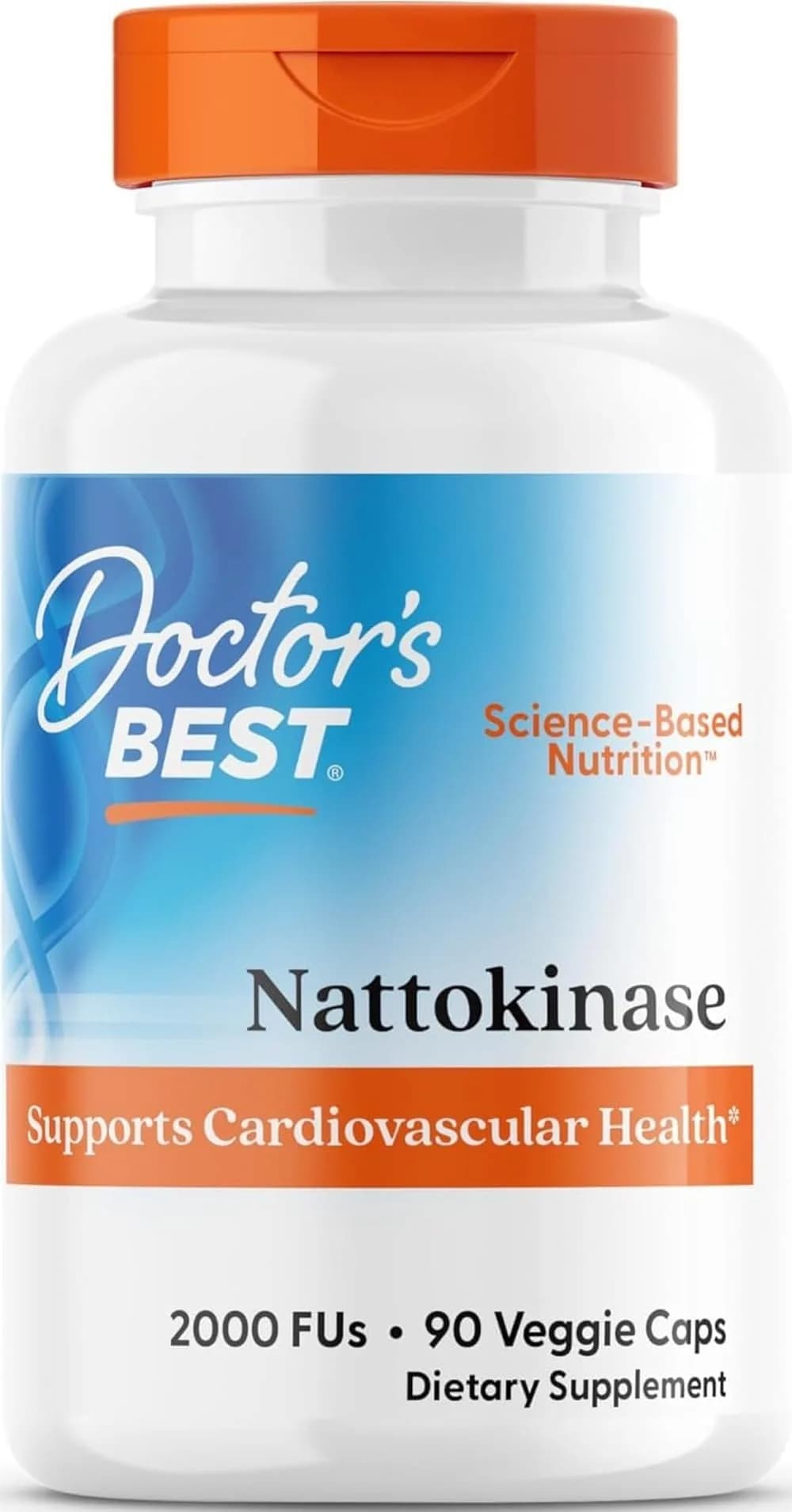 Doctor's Best Nattokinase 2000 FU Supplement 90 Veg Caps | Supports Circulatory Health - main product image