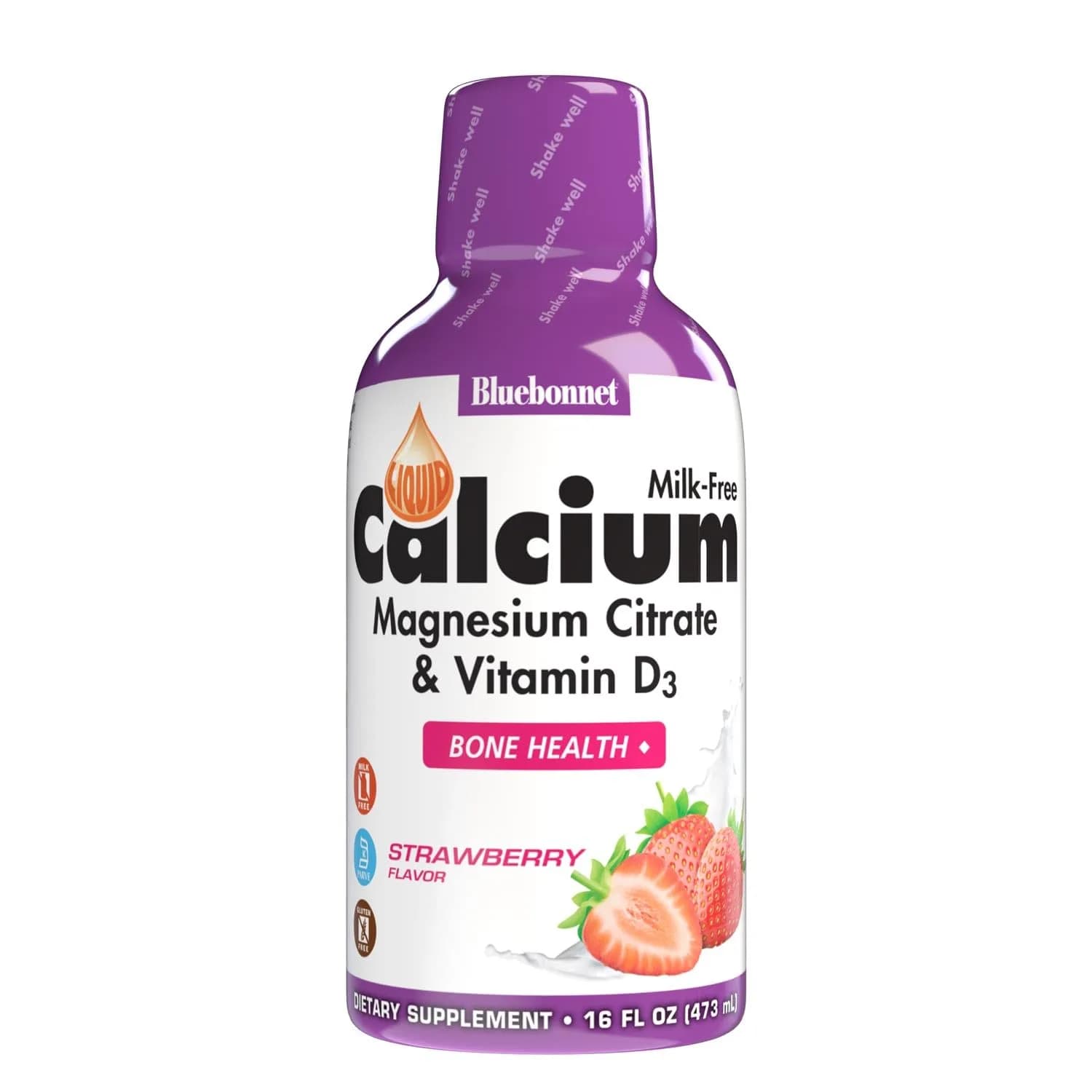 BlueBonnet Liquid Calcium Citrate 16 fl oz | Bone Support with Vitamin D3 (70-120 chars)
