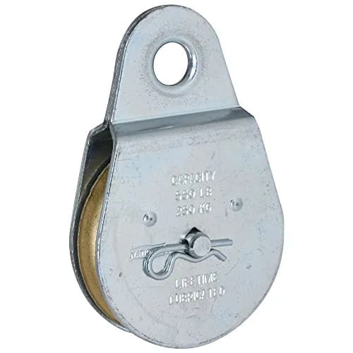 National Hardware N220-012 Fixed Single Pulley 2-1/2" Zinc Plated | Durable Corrosion-Resistant Hardware (70-120 chars) thumbnail 1