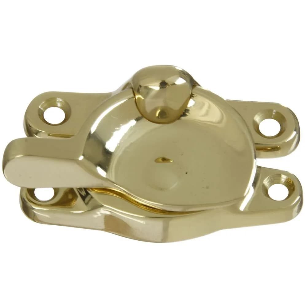 National Hardware Solid Brass Sash Lock | Traditional Window Security Hardware 16.8cm (6.625 in) - main product image