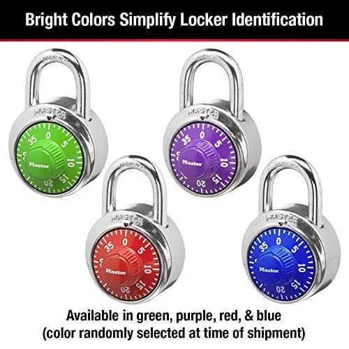 Master Lock 1505D Locker Lock Combination Padlock 48mm (1.88in) | Resettable 3-Digit Security thumbnail 4