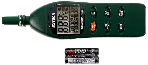 Extech RH300 Digital Psychrometer Humidity Meter -20 to 50°C (14 to 122°F) | Measures RH, Temp, Dew Point, Wet Bulb thumbnail 2
