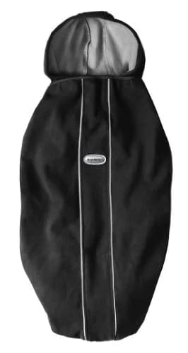 BabyBjörn Cover for Baby Carrier - Black | Water-Repellant Fleece for Cold & Wet Weather thumbnail 1