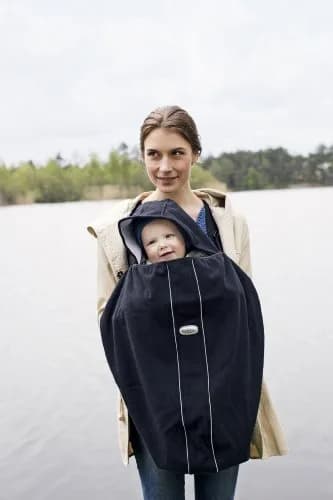 BabyBjörn Cover for Baby Carrier - Black | Water-Repellant Fleece for Cold & Wet Weather thumbnail 4