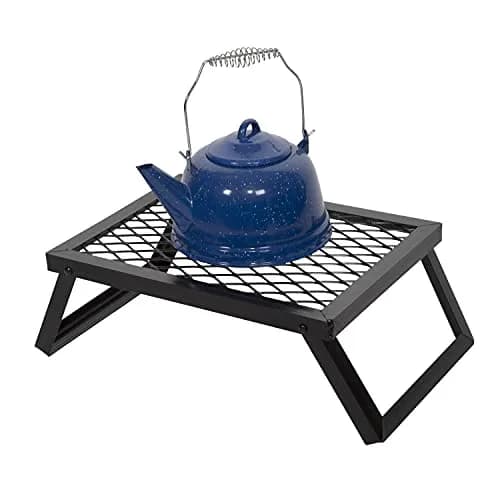 Stansport Heavy-Duty Camp Grill - Small | Durable Steel Mesh Cooking Surface, Compact & Foldable thumbnail 3