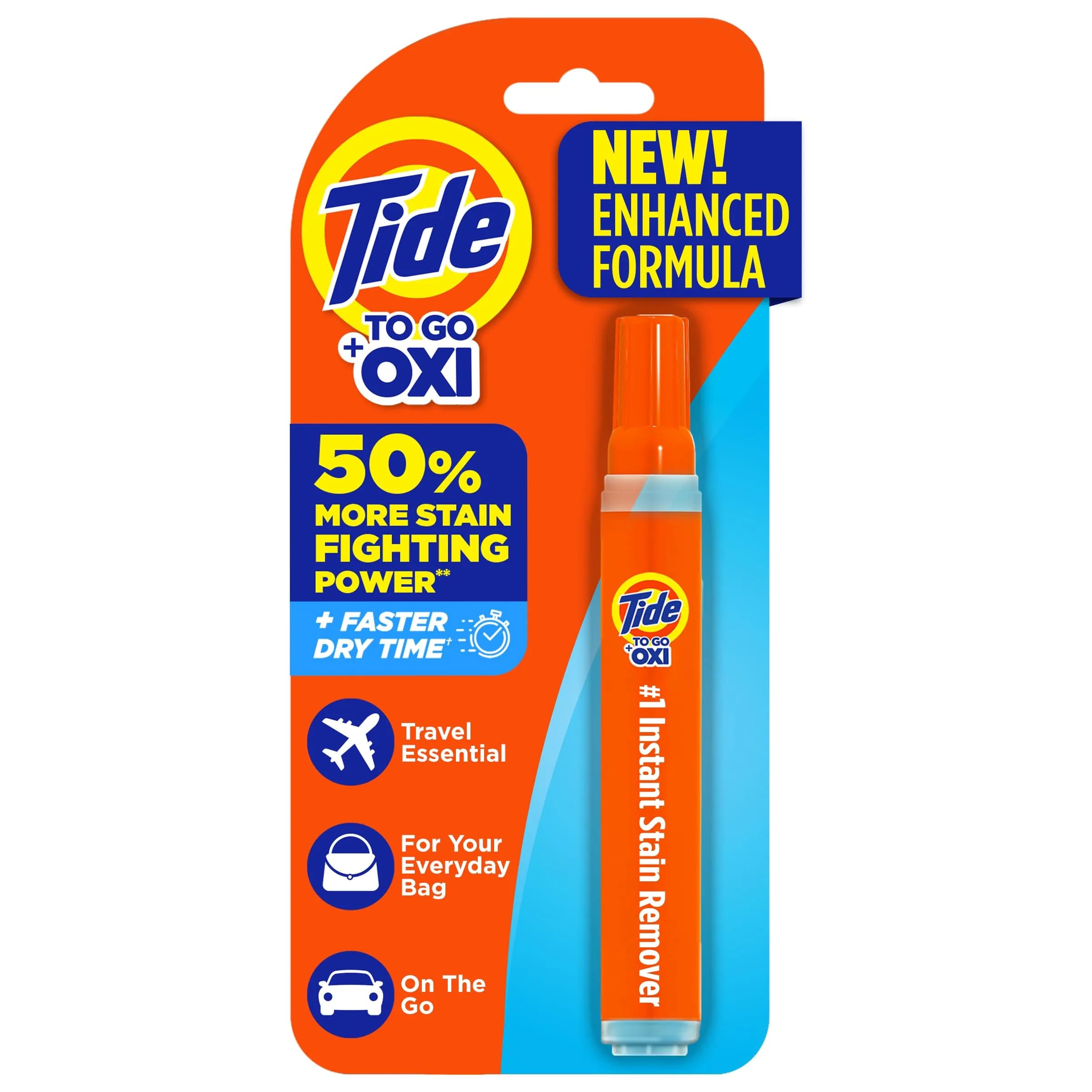 Tide To Go Instant Stain Remover Pen, 0.33 Fl Oz (1 ml) | Works on Fresh Food & Drink Stains