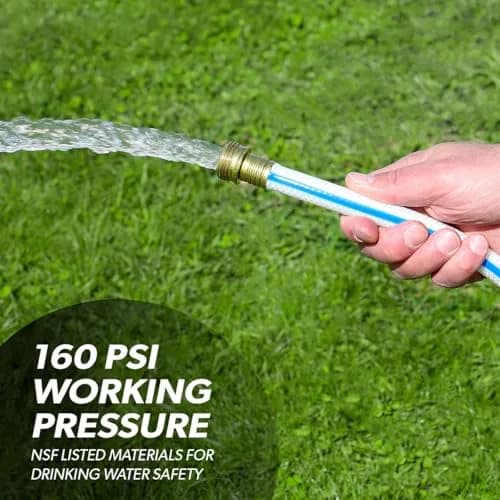 Valterra AquaFresh High Pressure Drinking Water Hose 15.88mm (5/8") x 7.62m (25') White | NSF Certified for RV Hookups thumbnail 3