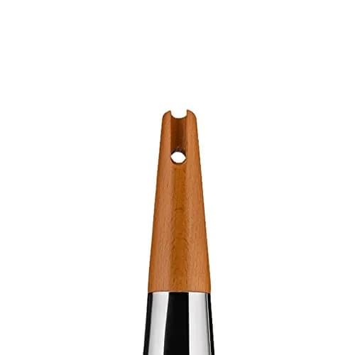 Alessi Todo Giant Cheese and Nutmeg Grater in Steel and Wood, Silver | 48.3 cm (19") Tall Grating Tool thumbnail 3