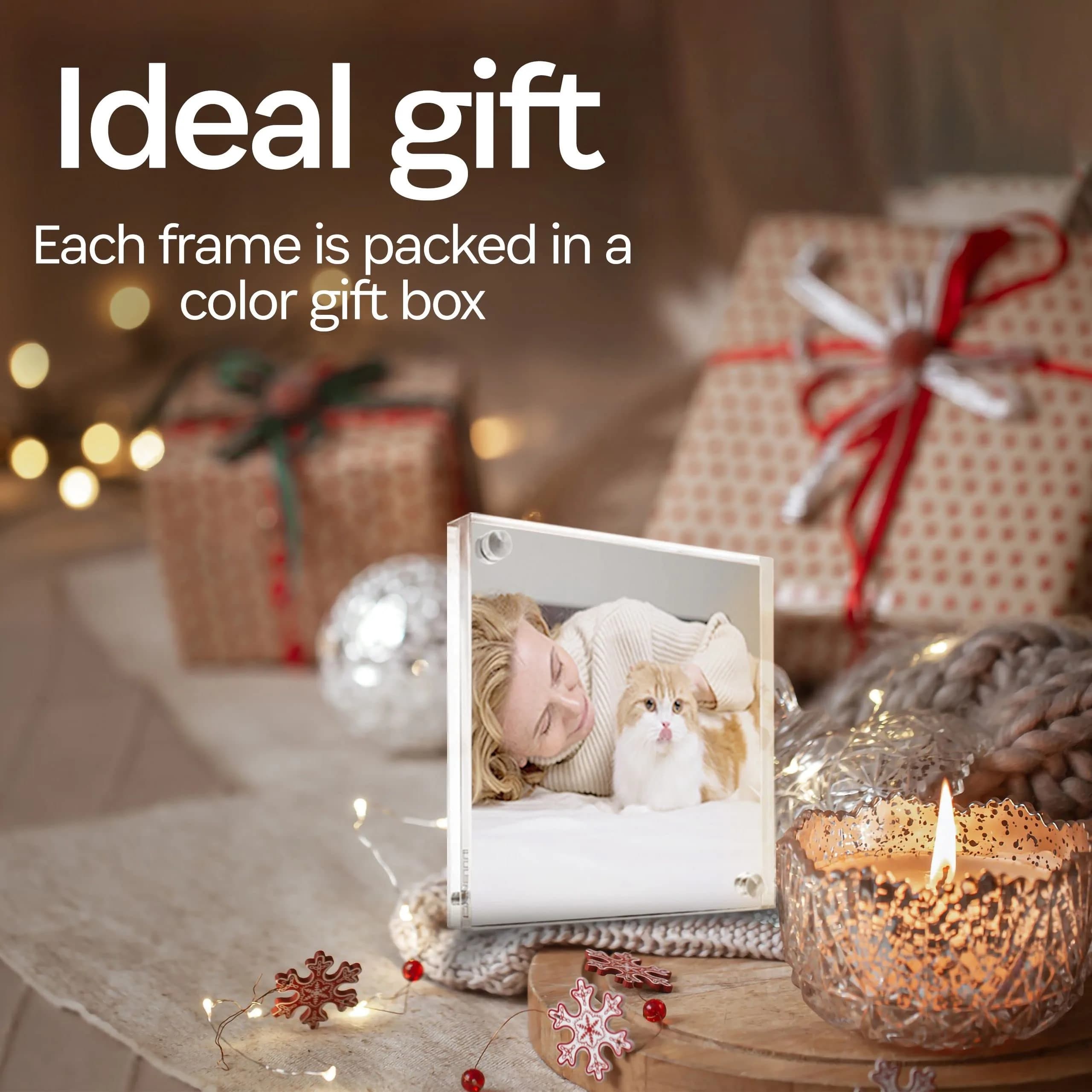 Canetti Original Magnet Frame 4x6 inch | Acrylic Magnetic Picture Holder, Vertical & Horizontal Display — 2.5 x 3.5 thumbnail 3