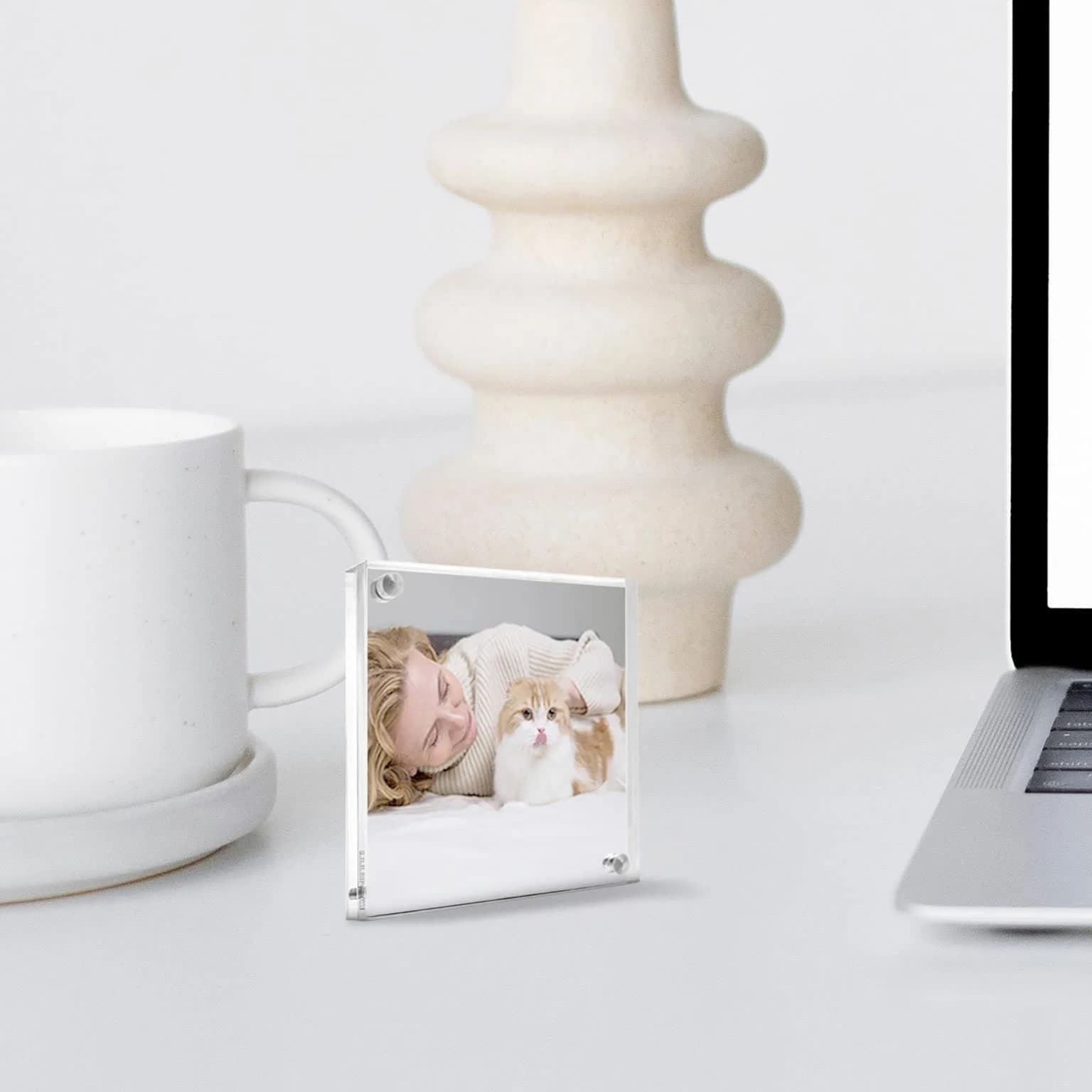 Canetti Original Magnet Frame 4x6 inch | Acrylic Magnetic Picture Holder, Vertical & Horizontal Display — 2.5 x 3.5 thumbnail 4