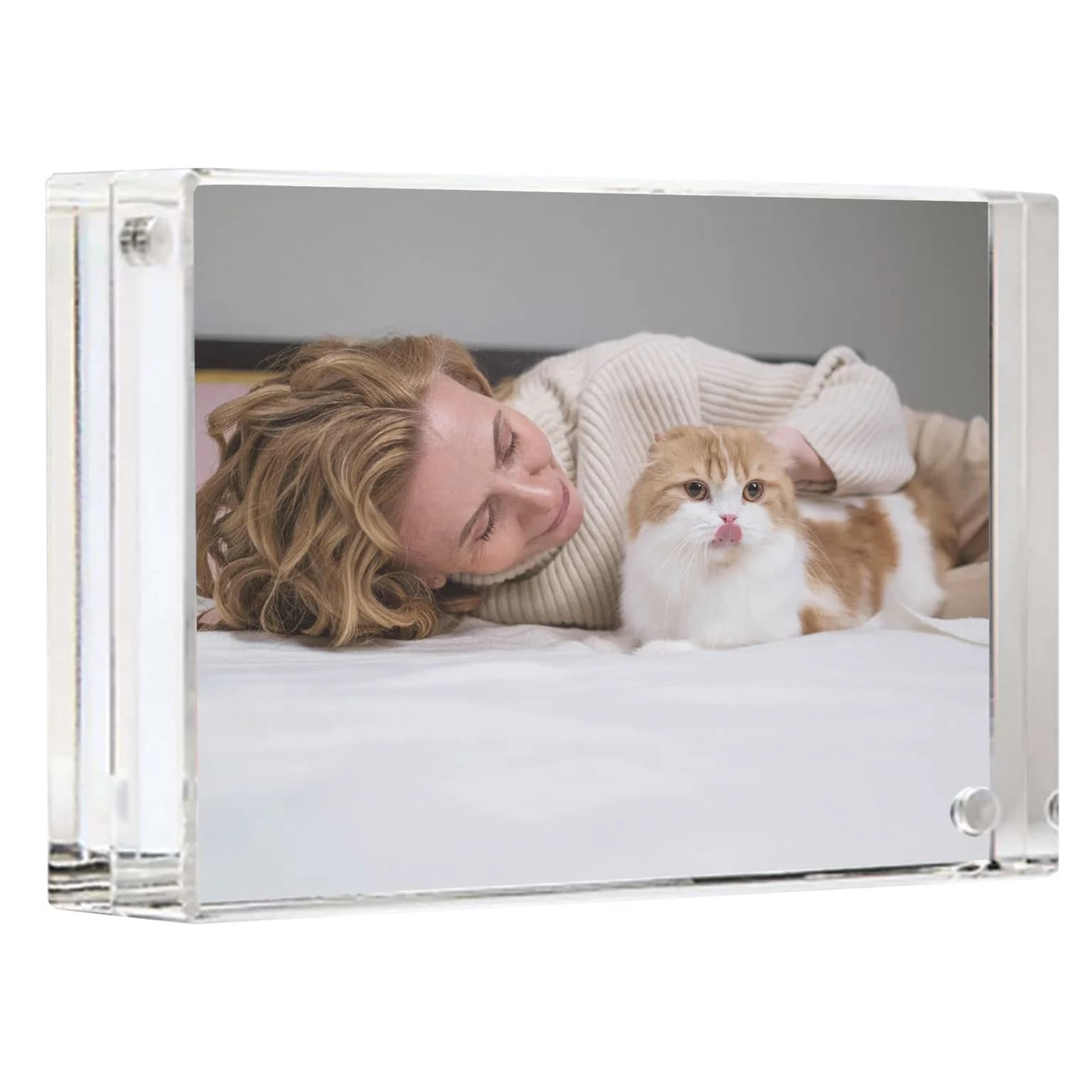 Canetti Original Magnet Frame 4x6 inch | Acrylic Magnetic Picture Holder, Vertical & Horizontal Display — 2.5 x 3.5