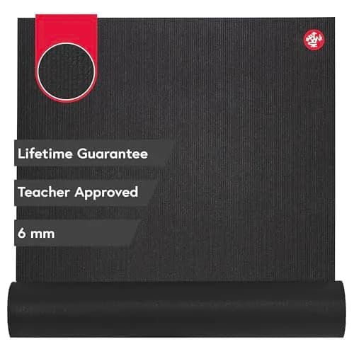 Manduka PRO Yoga Mat 6mm Thick 216cm (85") x 66cm (26") Black | Lifetime Durability & Studio Stability thumbnail 1