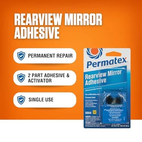 Permatex Professional Strength Rearview Mirror Adhesive Kit | Bonds in Seconds, 15 Min to Full Strength thumbnail 3