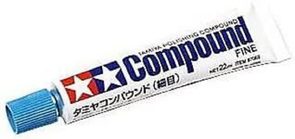 Tamiya Fine Polishing Paste 22ml (0.74 Fl Oz) | Model Kit Finishing Compound — 22 ml