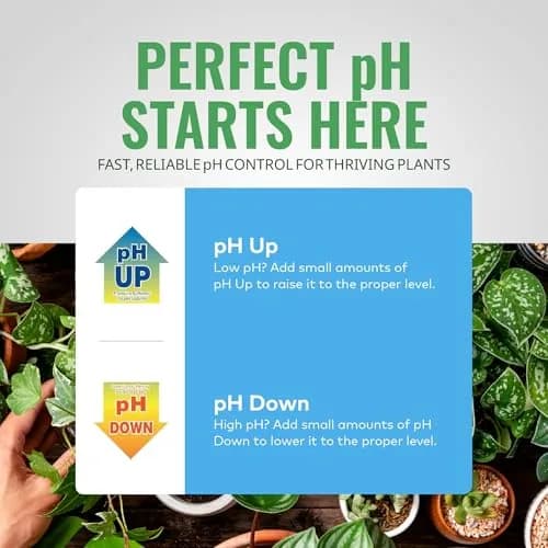 General Hydroponics pH Control Kit with pH Up, Down, Indicator & Chart | 8 oz pH Up, 8 oz pH Down, 1 oz Indicator thumbnail 4