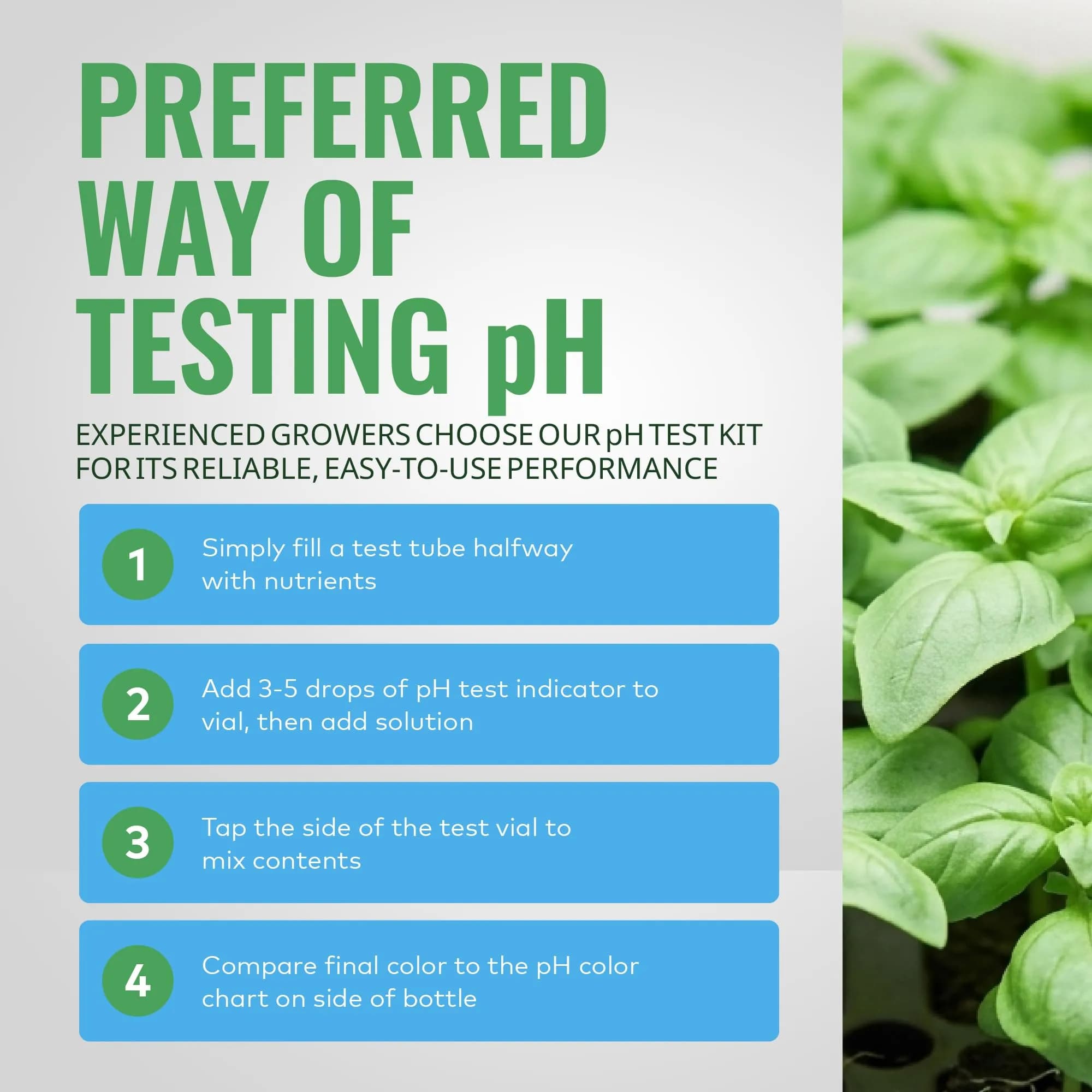 General Hydroponics pH Control Kit with pH Up, Down, Indicator & Chart | 8 oz pH Up, 8 oz pH Down, 1 oz Indicator - view 5