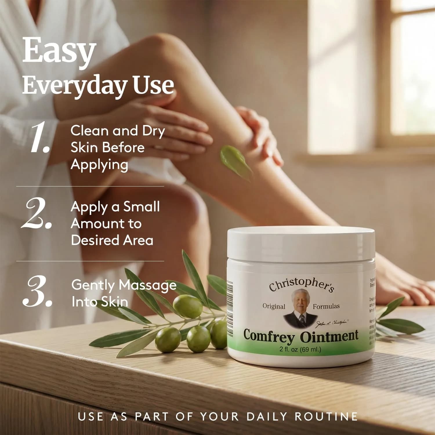 Christopher's Original Formulas Comfrey Ointment 2 oz (59 ml) | Traditional Herbal Skin Support - view 6