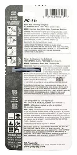 PC-Products PC-11 Epoxy Adhesive Paste | Marine Grade, 1oz Applicator Syringe, Off White thumbnail 2