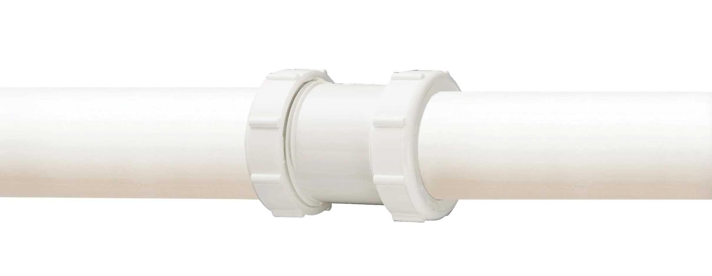 Plumb Pak 46WK Straight Extension Coupling Trap Adapter 1.5" or 1.25" x 1.5" White | Slip Joint Connection for Plumbing - view 4