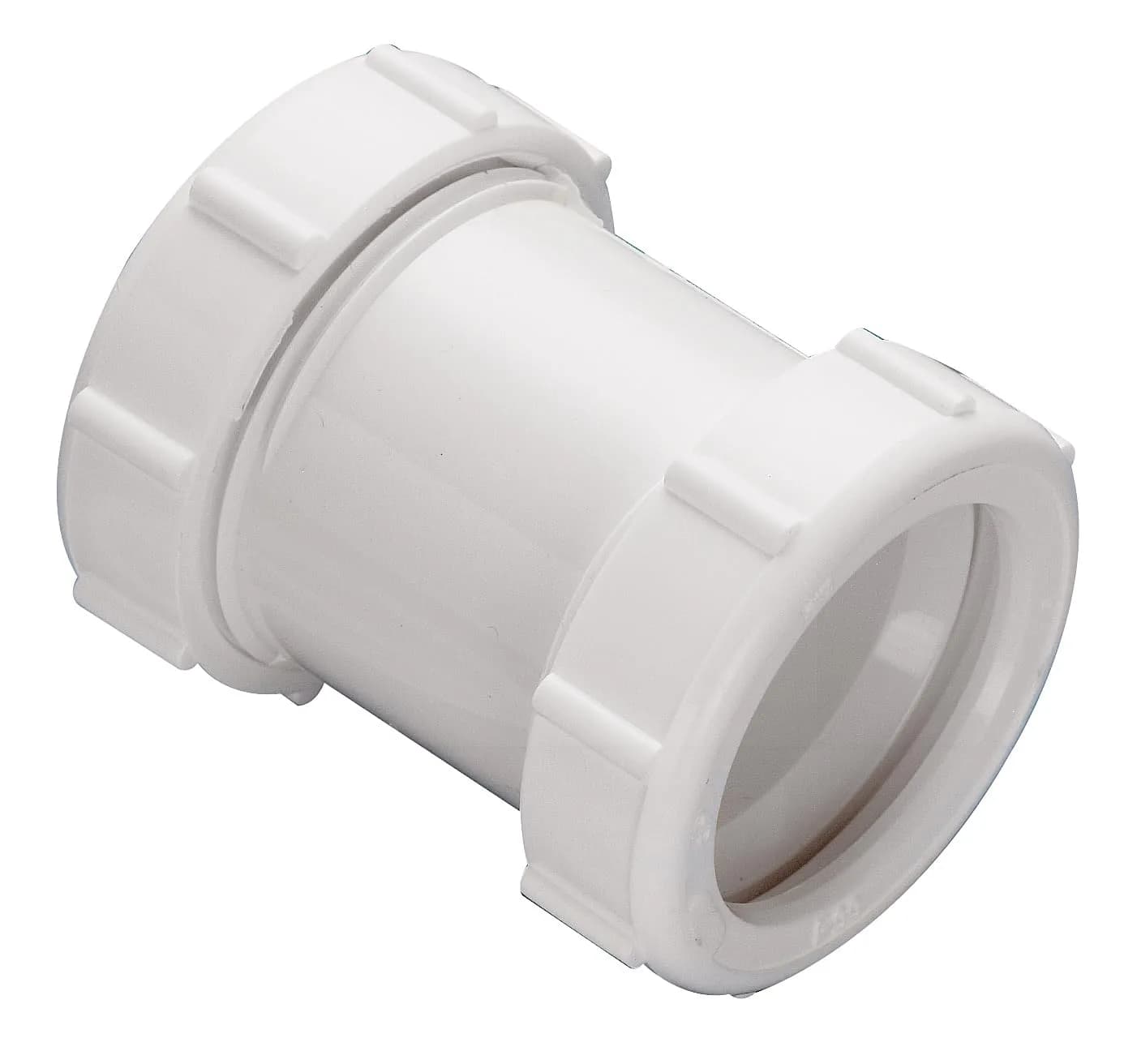 Plumb Pak 46WK Straight Extension Coupling Trap Adapter 1.5" or 1.25" x 1.5" White | Slip Joint Connection for Plumbing - view 2