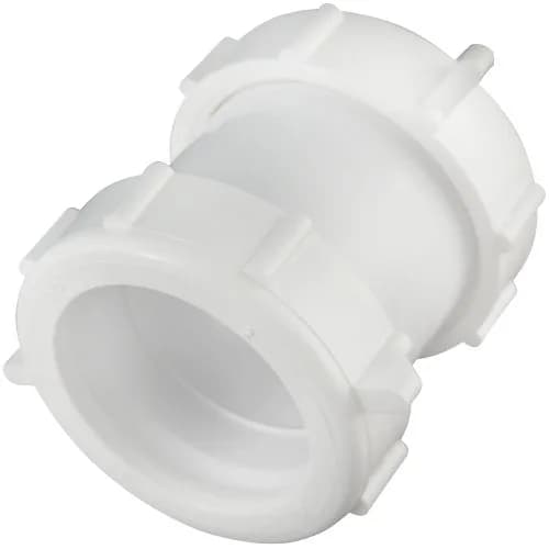 Plumb Pak 46WK Straight Extension Coupling Trap Adapter 1.5" or 1.25" x 1.5" White | Slip Joint Connection for Plumbing thumbnail 3
